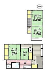 神明荘 4Kの間取図画像