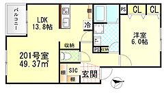 物件の間取り