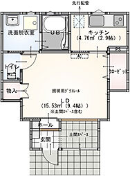 s.a.box寺家C ワンルームの間取図画像