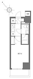 PREMIUMCUBE東十条Aria 1Kの間取図画像