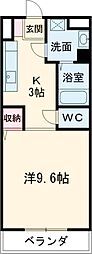 セントリバーヒルズひばりが丘1 1Kの間取図画像