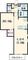 KLEIS前橋本町 1LDKの間取図画像