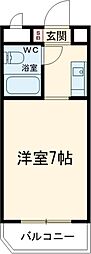 メイトピア久保 ワンルームの間取図画像