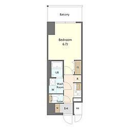 S-RESIDENCE志賀本通dearly(ディアリー)  FR・家電キャンペーン 1Kの間取図画像