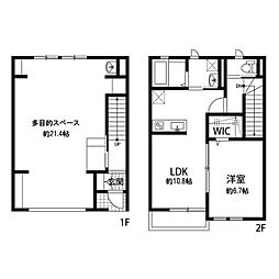 エスパース湘南1 1LDKの間取図画像