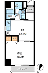 オーキッドレジデンス千葉中央 1DKの間取図画像