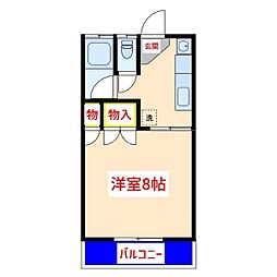 エリートマンション 1Kの間取図画像