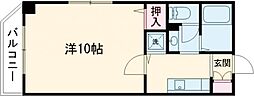 ナイスマンション白山 1Kの間取図画像