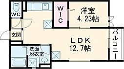 MAISONLUNA 1LDKの間取図画像