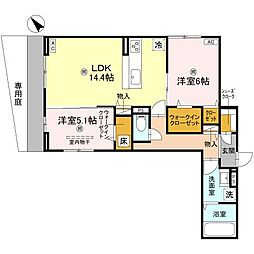 ディーレガシー中百舌鳥 2LDKの間取図画像