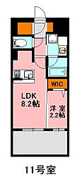 デュ・レジア博多レジデンス 1LDKの間取図画像