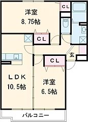 物件の間取り