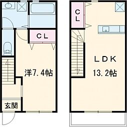 メルキュールコート 1LDKの間取図画像