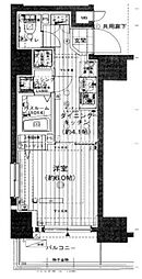 エステムプラザ川崎 1DKの間取図画像