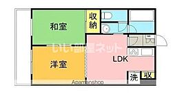 メゾン・ド・メナージュ 2DKの間取図画像