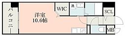ノールエスト ワンルームの間取図画像
