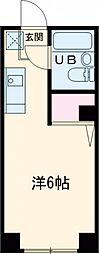 ドルフィン大浦 1Kの間取図画像