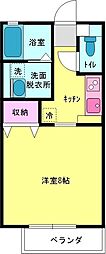 リールヴィザージュ 1Kの間取図画像