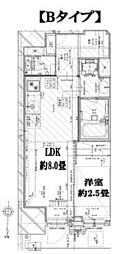 Garden Xavis木場 1LDKの間取図画像