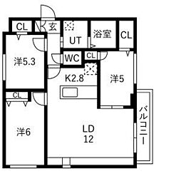 J-CITY.STELLA 3LDKの間取図画像