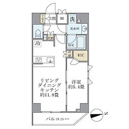 プルミエ秋葉原イースト 1LDKの間取図画像