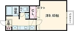 サゥーヂ・ビバ1 1Kの間取図画像