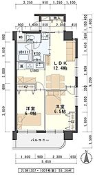 SENDAI忠恕館 2LDKの間取図画像