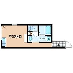 tanoshime荘 ワンルームの間取図画像