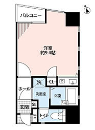 ダイナコート千代県庁口 ワンルームの間取図画像