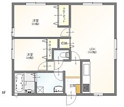 ココテラス一條 2LDKの間取図画像