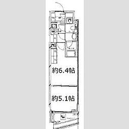 S-FORT中板橋 1DKの間取図画像
