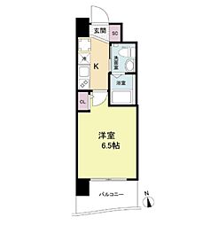セレニテ福島プリエ 1Kの間取図画像