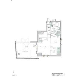 ワンルーフレジデンス中野 2LDKの間取図画像
