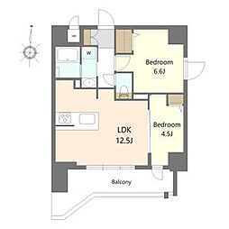 S-RESIDENCE高岳clarity(クラリティ) 7月17日、18日内覧会実施 2LDKの間取図画像