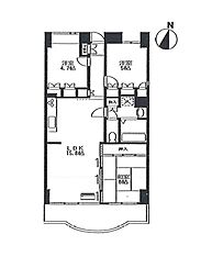 ファミリオ 3LDKの間取図画像