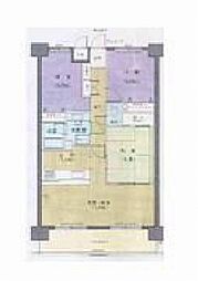 バルミー三原駅前 3LDKの間取図画像