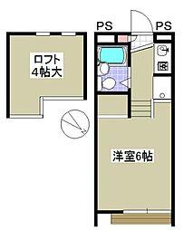 ジュネパレス門井1 ワンルームの間取図画像