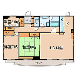 アムール虹ケ丘 3LDKの間取図画像