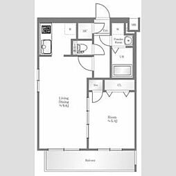 ヴァレッシア曳舟アンベリール 1LDKの間取図画像