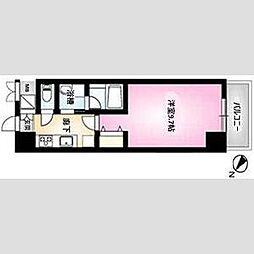 ファーストクラス柳都大橋 1Kの間取図画像