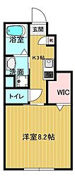 News Row 1Kの間取図画像