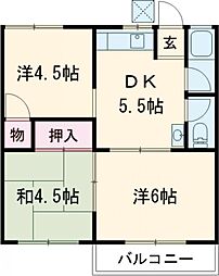 ホワイトレジデンス 3DKの間取図画像