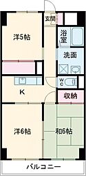 グローバル錦 3Kの間取図画像