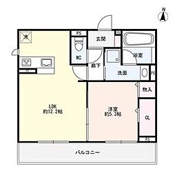 ルミナーレ桜山 1LDKの間取図画像