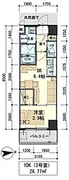 ガーデンロッジ4 1DKの間取図画像