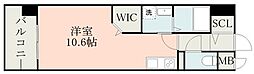 ノールエスト ワンルームの間取図画像