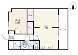MHG天神ビル 1LDKの間取図画像