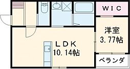 (仮称)八女市蒲原新築A棟 1LDKの間取図画像