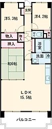 グランドパレス君影 3LDKの間取図画像