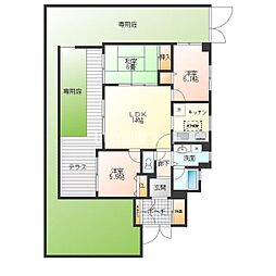 ライオンズマンション京王堀之内第3 3LDKの間取図画像